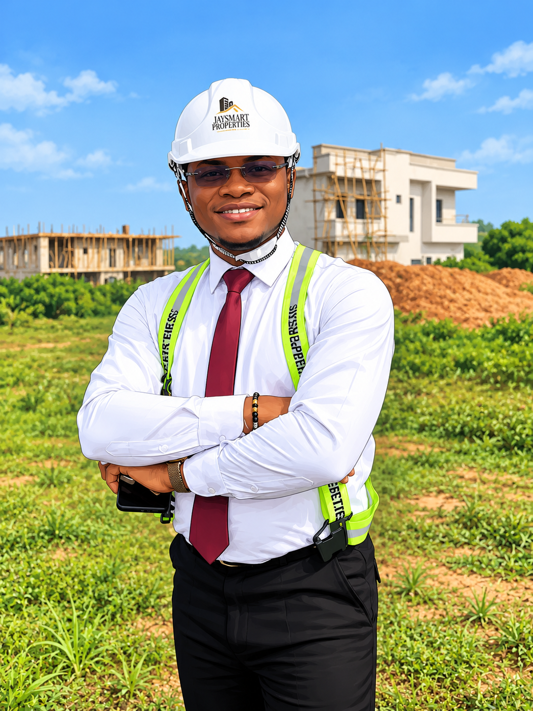 Mr. John Uduma on site