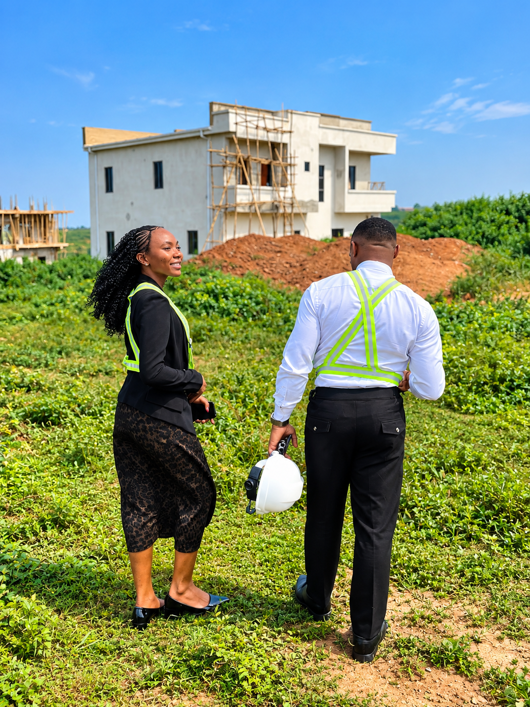 Mr. John Uduma on site